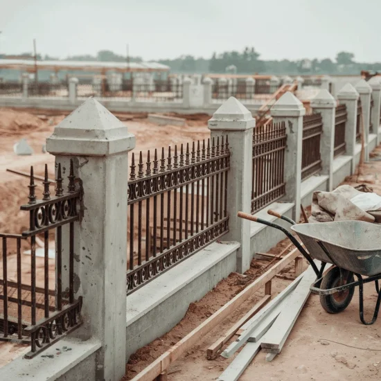 Масивна бетонова ограда Пловдив